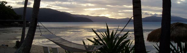 Cairns at dusk