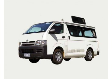 Our Budget campervan are a little bit older but still a lot of fun! They are a 2000-2003 models with 2.4 litre, 4 cylinder engine, manual transmission and 60 litres fuel tank!
The Budget is equipped with a double bed at the bottom and a single bed at the top (or storage if there are only 2). It also includes a 35 litre water thank, 2 burner gas stove, power steering, air conditioning, 57 litre fridge, sink with electric pump, 2*240 V to charge electrical appliances, radio/cassette player or CD player, and a indoor and small attached out door table.
