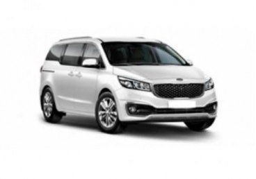 Kia Carnival or similar Intermediate Van
Note: if only travelling with 6 people in the people mover, luggage capacity increase to 3 large and 2 small suitcases.