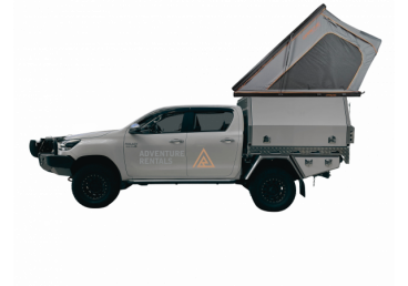 2 Berth 4WD Camper Includes: Roof top tent (sleeps 2) Limited Kilometers Full Camping and Cooking Equipment Aluminium Canopy Fixed Kitchen LED lighting Free Additional Driver Linen Kit 50L Fridge Included 4WD recovery Kit First Aid Kit 24/7 Roadside assist