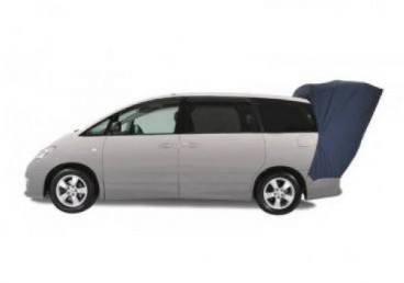 Like a good car to drive with more useful features than a campervan.
Two burner cooker
15 litre fridge/freezer
Seat-belted seating for 2
Large double bed (use fully inside or extended out the back with an attachable rear awning)