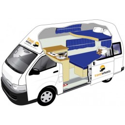 This is a 5 Person Hitop Campervan suitable for up to 5 adults