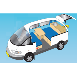 The Tarago Camper is suitable for two people. Some are manual and some are automatic